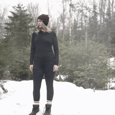 Stanfield's Women's Merino Wool Blend Base Layer - Black