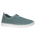 Studio London Women's Laser Cut Shoes - Teal