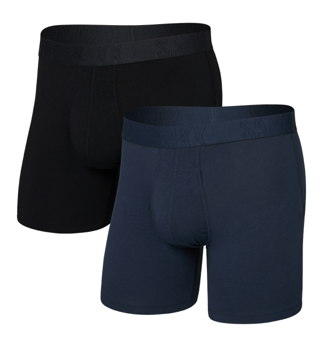 Saxx Men's Droptemp Cooling Cotton Boxer Brief Fly 2PK
