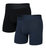 Saxx Men's Droptemp Cooling Cotton Boxer Brief Fly 2PK