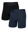 Saxx Men's Droptemp Cooling Cotton Boxer Brief Fly 2PK
