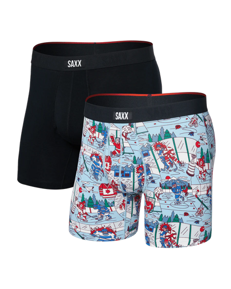 Saxx Men's Vibe Xtra Soft Comfort Boxer Brief Fly 2-Pack