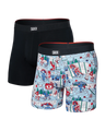 Saxx Men's Vibe Xtra Soft Comfort Boxer Brief Fly 2-Pack