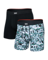 Saxx Men's Vibe Xtra Soft Comfort Boxer Brief Fly 2-Pack