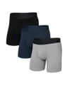 Saxx Men's Droptemp Cooling Cotton Boxer Brief Fly 3PK