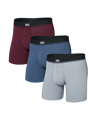 Saxx Men's Essential Cotton Boxer Brief Fly 3PK