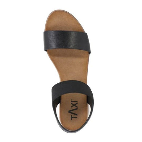 Taxi Women's Debbie-01 Wedge Sandals - Black