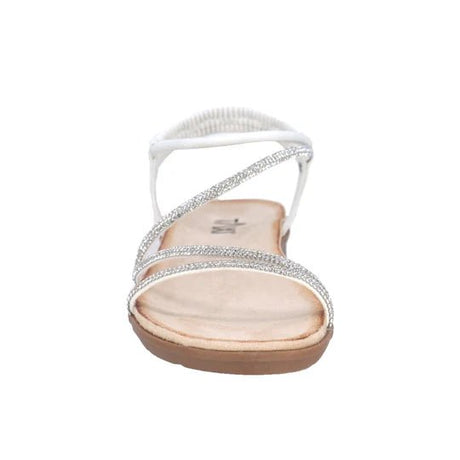 Taxi Women's Paige-01 Dress Sandals - White