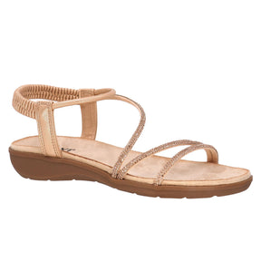 Taxi Women's Paige-01 Dress Sandals - Rose Gold