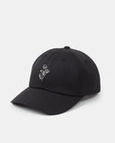 tentree Flower Embroidery Peak Hat - Meteorite Black