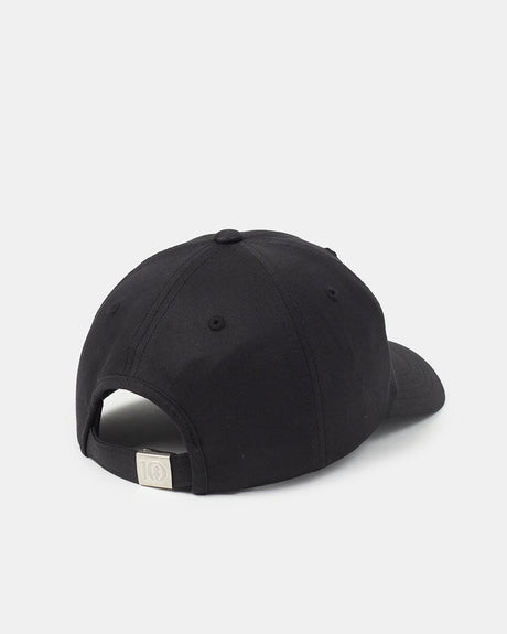 tentree Flower Embroidery Peak Hat - Meteorite Black