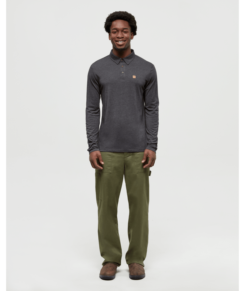 tentree Men's Astir Long Sleeve Polo - A&M Clothing & Shoes - Westlock