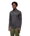 tentree Men's Astir Long Sleeve Polo - Meteorite Heather