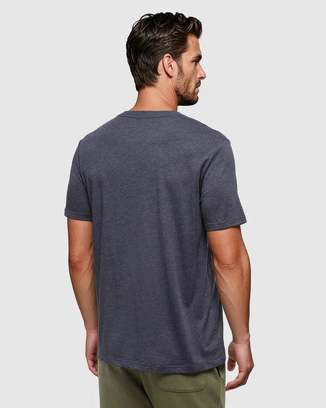 tentree Men's Baker T-Shirt - Midnight Heather