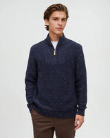 tentree Men's Conrad Fleck Sweater - Midnight Blue