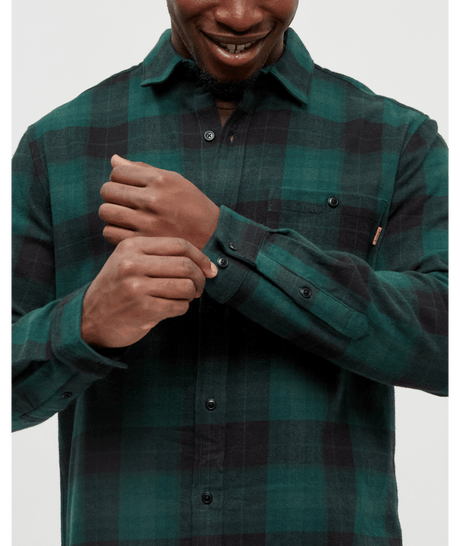 tentree Men's Forest Flannel Shirt - Forest Pine