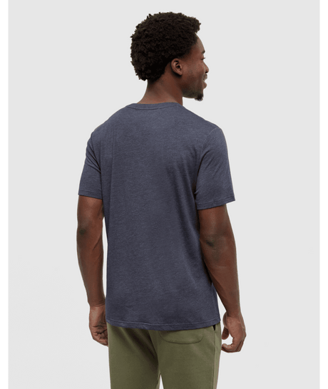 tentree Men's Juniper Cork Patch T-Shirt - Midnight Blue