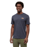 tentree Men's Juniper Cork Patch T-Shirt - Midnight Blue
