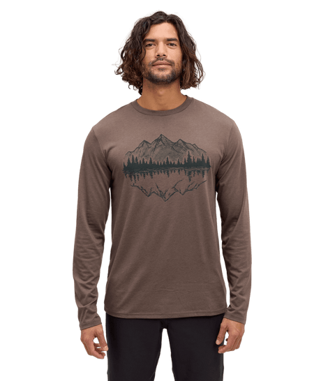 tentree Men's Mountain Portal Longsleeve T-Shirt - Ashwood