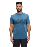 tentree Men's Mountain Scenic T-Shirt - Blue Horizon