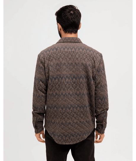 tentree Men's Quilted Colville Shacket - Ashwood Heather