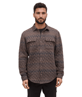tentree Men's Quilted Colville Shacket - Ashwood Heather