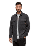 tentree Men's Quilted Colville Shacket - Meteorite Heather