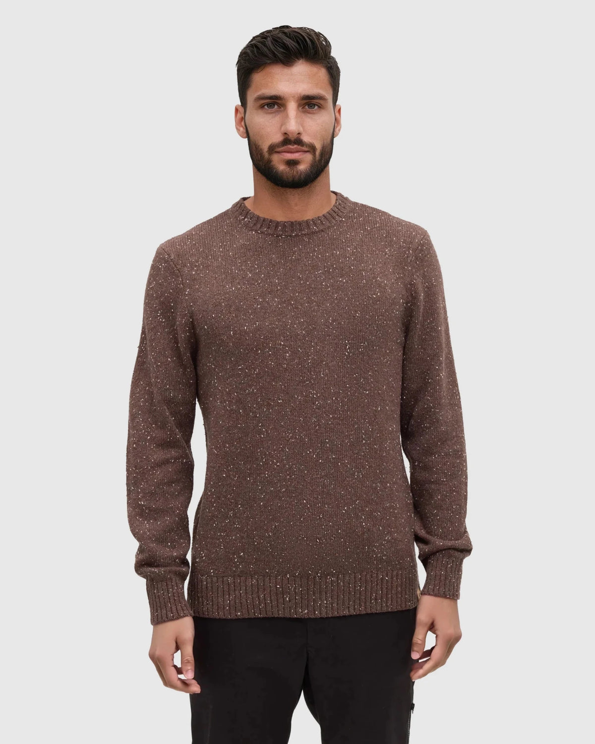 tentree Men's Rambler Fleck Sweater - Cedar Bark