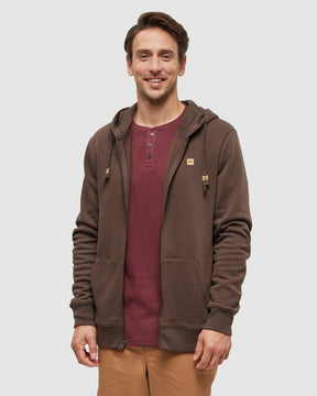 tentree Men's Reynard Zip Hoodie - Kona