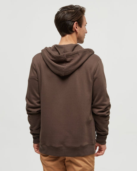 tentree Men's Reynard Zip Hoodie - Kona