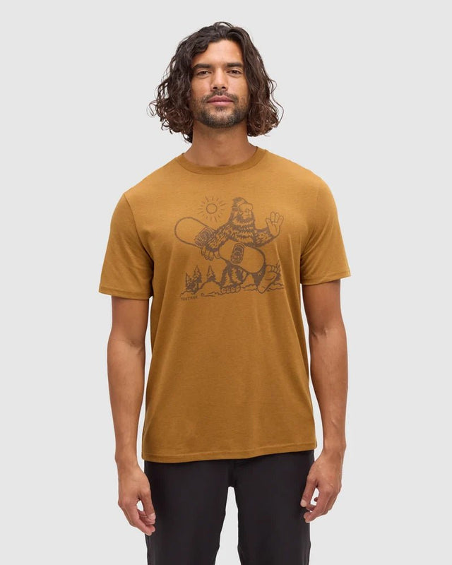 tentree Men's Sasquatch Sends It T-Shirt - Cider