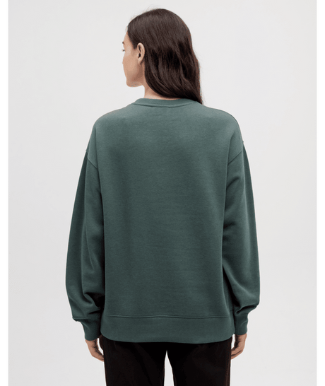 tentree Women's Autumn Flora Crew Sweater - Pine Green