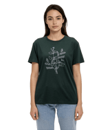 tentree Women's Autumn Flora T-Shirt - Dark Forest