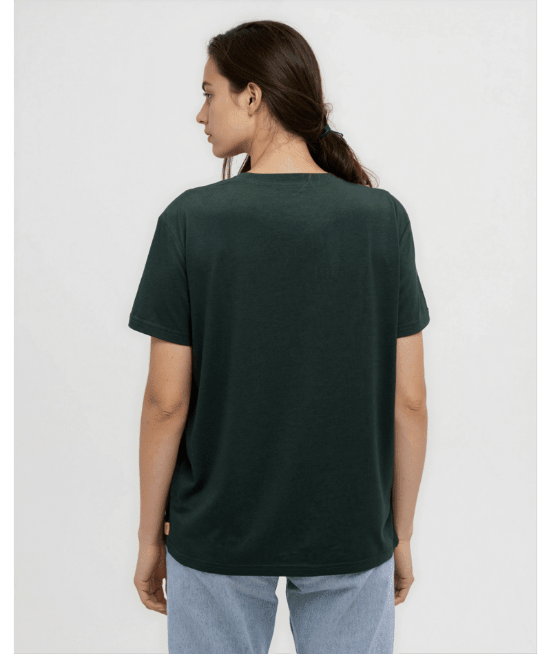 tentree Women's Autumn Flora T-Shirt - Dark Forest