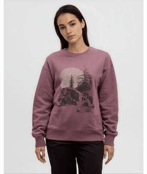 tentree Women's Backcountry Crew Sweater - Mauve Stone