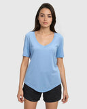 tentree Women's Brackley T-Shirt - Lakeside Blue