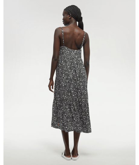 tentree Women's EcoWoven Crepe Hopewell Dress - Meteorite/Flower