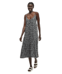tentree Women's EcoWoven Crepe Hopewell Dress - Meteorite/Flower