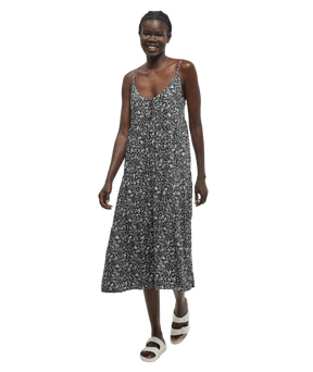 tentree Women's EcoWoven Crepe Hopewell Dress - Meteorite/Flower