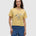 tentree Women's Floral Crop T-Shirt - Dusk Yellow