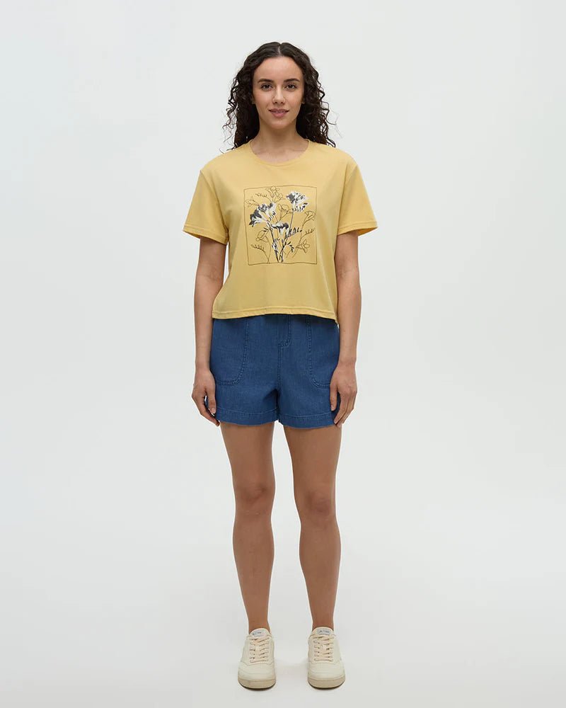tentree Women's Floral Crop T-Shirt - A&M Clothing & Shoes