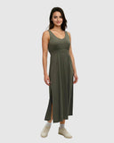 tentree Women's Hemlock Dress - Deep Olive