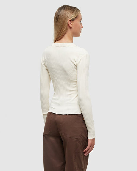 tentree Women's Newell Long Sleeve T-Shirt - Undyed