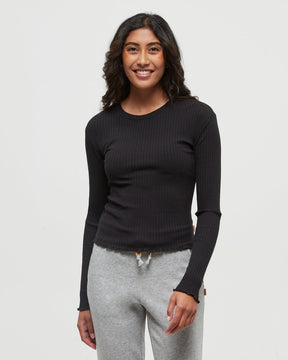 tentree Women's Newell Long Sleeve T-Shirt - Meteorite