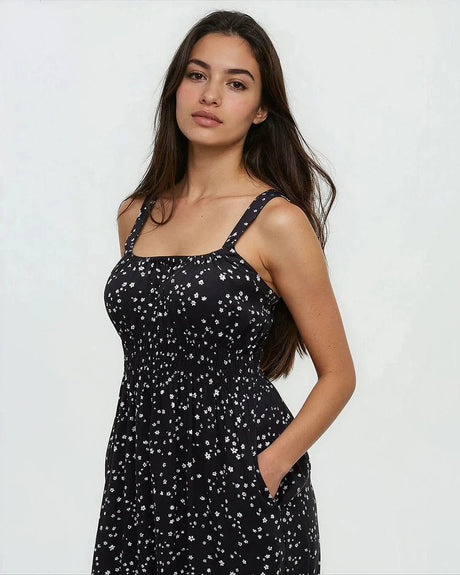 tentree Women's Overlook Dress - Meteorite/Floral
