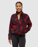 tentree Women's Pallsade Full Zip Sweater - Midnight/Maple