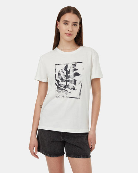 tentree Women's Regenerative Leaf Tee - A&M Clothing & Shoes