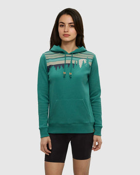 tentree Women's Retro Juniper Hoodie - Tidal Teal/Midnight
