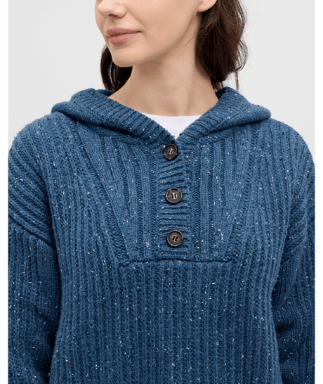 tentree Women's Temple Fleck Sweater - Blue Horizon