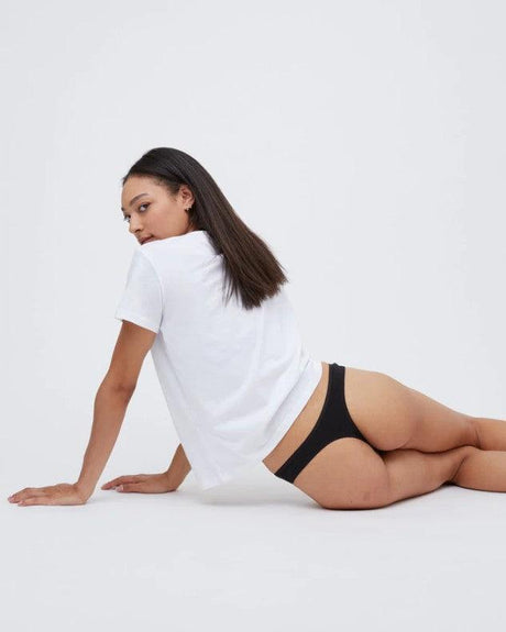 tentree Women's The Everyday Thong - Black